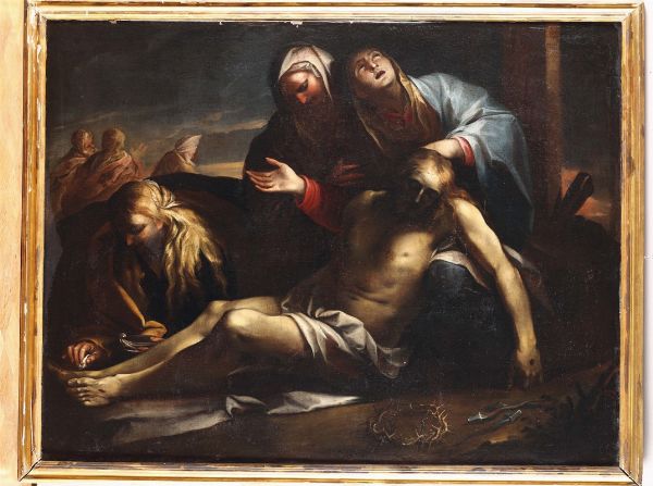 Fracanzano Cesare : Deposizione di Cristo dalla croce  - Asta Dipinti Antichi - Associazione Nazionale - Case d'Asta italiane