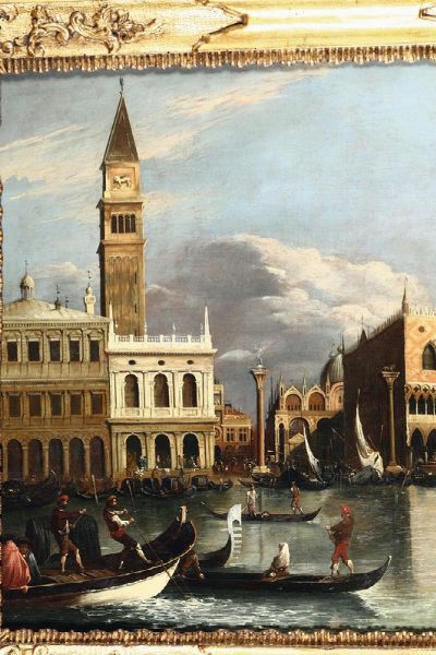Canal, detto il Canaletto Giovanni Antonio : Molo del bacino di San Marco  - Asta Dipinti Antichi - Associazione Nazionale - Case d'Asta italiane
