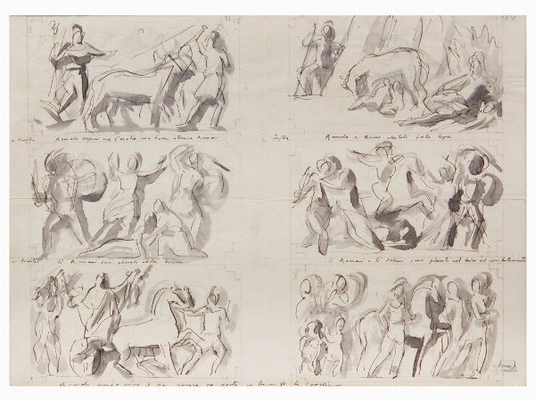 Lotto di diciasette stampe e disegni  - Asta Dipinti Antichi - Associazione Nazionale - Case d'Asta italiane