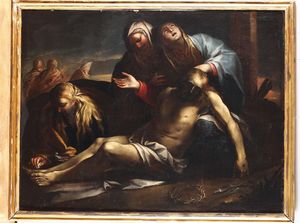 Fracanzano Cesare : Deposizione di Cristo dalla croce  - Asta Dipinti Antichi - Associazione Nazionale - Case d'Asta italiane