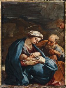 Giordano Luca : Sacra Famiglia  - Asta Dipinti Antichi - Associazione Nazionale - Case d'Asta italiane