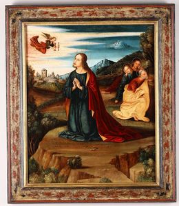 Panetti Domenico : Cristo nellorto del Getsemani  - Asta Dipinti Antichi - Associazione Nazionale - Case d'Asta italiane
