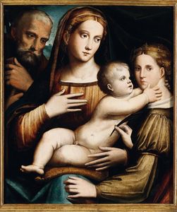 Raibolini Giacomo - Sacra Famiglia con Santa Caterina d'Alessandria