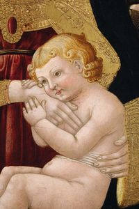di Bicci Neri : Madonna col Bambino  - Asta Dipinti Antichi - Associazione Nazionale - Case d'Asta italiane