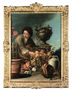 Oudry Jean Baptiste - Ragazzo con cesto di frutta