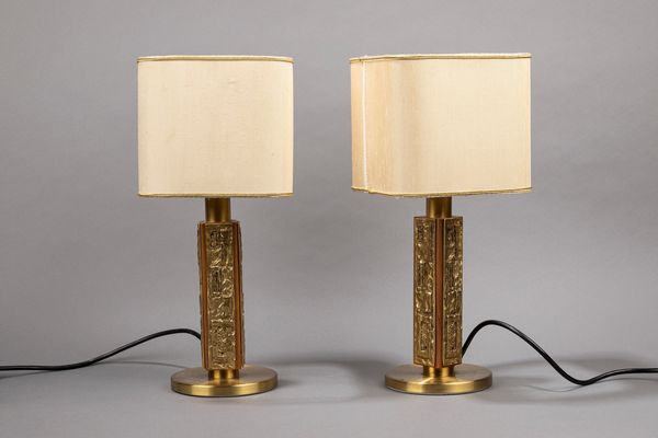 ,Luciano Frigerio : Coppia di lampade da tavolo  - Asta Design e Arti Decorative - Associazione Nazionale - Case d'Asta italiane