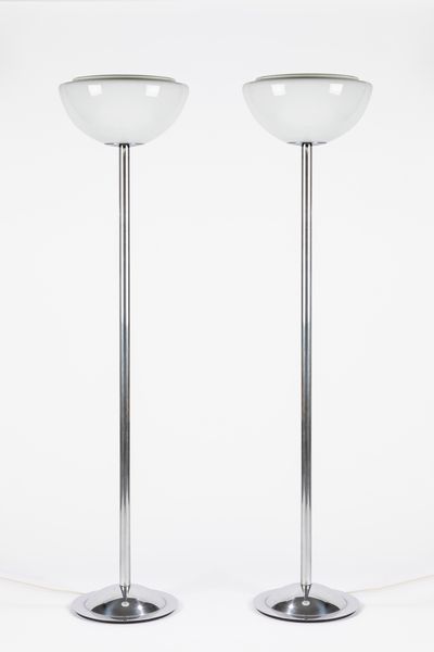 ,Manifattura Italiana : Coppia di lampade da terra  - Asta Design e Arti Decorative - Associazione Nazionale - Case d'Asta italiane