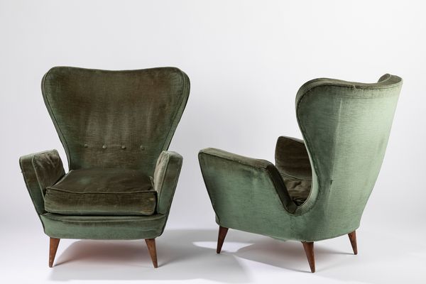 ,Emilio Sala & Giorgio Madini : Coppia di poltrone  - Asta Design e Arti Decorative - Associazione Nazionale - Case d'Asta italiane