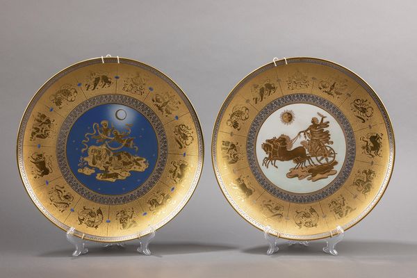 ,Arrigo Finzi : Coppia di piatti  - Asta Design e Arti Decorative - Associazione Nazionale - Case d'Asta italiane