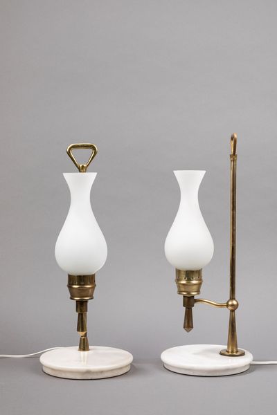 ,Stilnovo : Coppia di lampade da tavolo  - Asta Design e Arti Decorative - Associazione Nazionale - Case d'Asta italiane