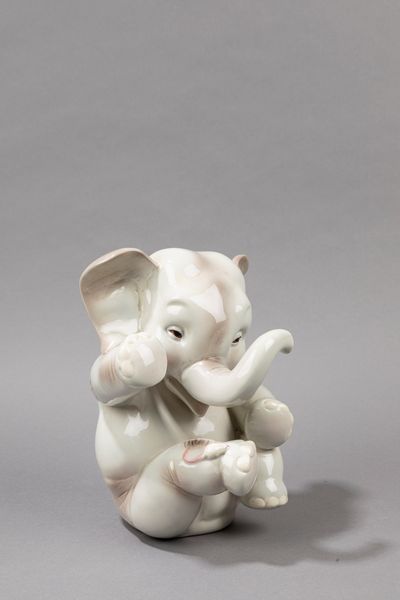 ,Helen Konig Scavini : Elefantino  - Asta Design e Arti Decorative - Associazione Nazionale - Case d'Asta italiane