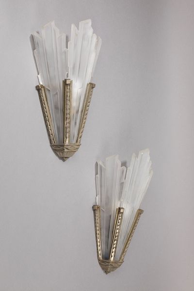 ,Manifattura francese : Due lampade da muro  - Asta Design e Arti Decorative - Associazione Nazionale - Case d'Asta italiane