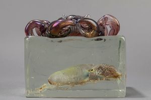 ,Gino Cenedese : Scultura in vetro sommerso  pezzo unico  - Asta Design e Arti Decorative - Associazione Nazionale - Case d'Asta italiane