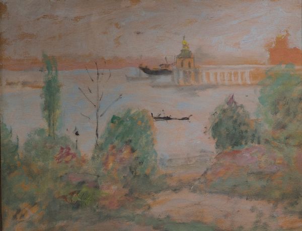 ,PIO SEMEGHINI : Punta della dogana dai giardini reali  - Asta Arte Moderna e Contemporanea - Associazione Nazionale - Case d'Asta italiane