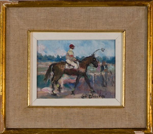 ,CARLO CHERUBINI : Al trotto  - Asta Arte Moderna e Contemporanea - Associazione Nazionale - Case d'Asta italiane