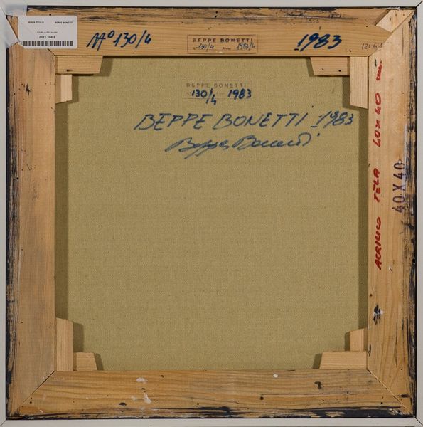 ,BEPPE BONETTI : senza titolo  - Asta Arte Moderna e Contemporanea - Associazione Nazionale - Case d'Asta italiane