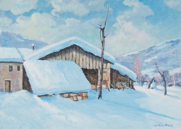 ,GILBERTO CASELLATO : Neve a Limana  - Asta Arte Moderna e Contemporanea - Associazione Nazionale - Case d'Asta italiane