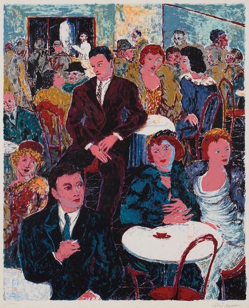 ,Aligi Sassu : Al bar  - Asta Arte Moderna e Contemporanea - Associazione Nazionale - Case d'Asta italiane