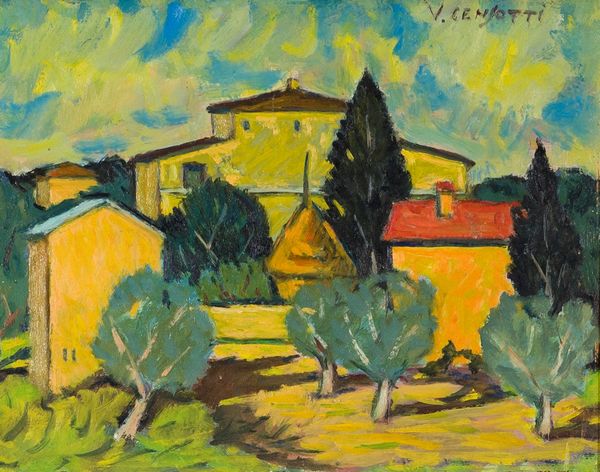 ,VINCENZO CENSOTTI : Paesaggio  - Asta Arte Moderna e Contemporanea - Associazione Nazionale - Case d'Asta italiane