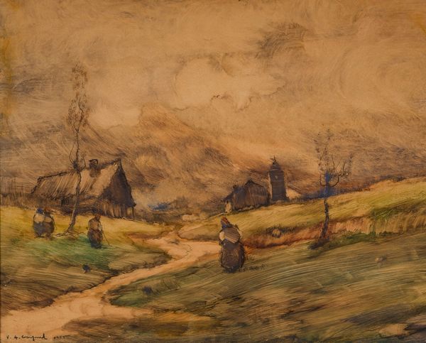 ,Vittore Antonio Cargnel : Contadine  - Asta Arte Moderna e Contemporanea - Associazione Nazionale - Case d'Asta italiane