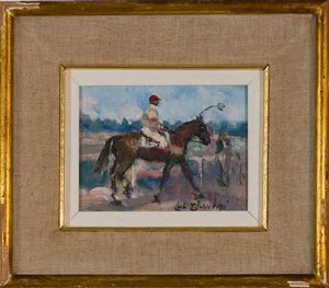 ,CARLO CHERUBINI : Al trotto  - Asta Arte Moderna e Contemporanea - Associazione Nazionale - Case d'Asta italiane