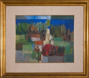 ,FAUSTO MARIA CASOTTI CAURI : Ponte Sublicio 1966, Marina 1965  - Asta Arte Moderna e Contemporanea - Associazione Nazionale - Case d'Asta italiane