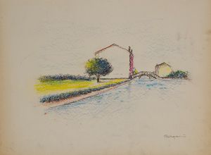 ,ALDO BERGAMINI : Soggetti vari  - Asta Arte Moderna e Contemporanea - Associazione Nazionale - Case d'Asta italiane