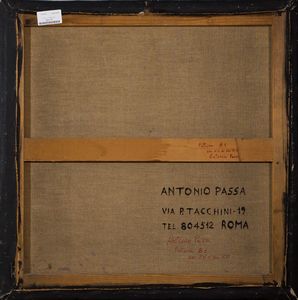 ,ANTONIO PASSA : Pittura B1  - Asta Arte Moderna e Contemporanea - Associazione Nazionale - Case d'Asta italiane