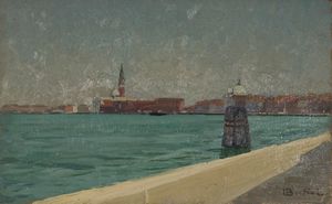 ,I. BERTINI - San Giorgio visto dalla Giudecca