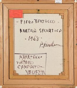 ,PIERO BERTACCO : Anatra selvatica  - Asta Arte Moderna e Contemporanea - Associazione Nazionale - Case d'Asta italiane