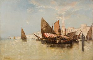 ,Francesco Sartorelli - Bragozzi a Chioggia