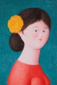 ,ANTONIO BUENO - Donna in fiore