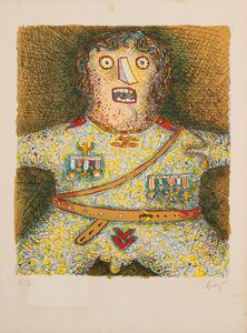 ,ENRICO BAJ - Generale in pigiama