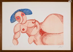 ,ENRICO BAJ : Figura  - Asta Arte Moderna e Contemporanea - Associazione Nazionale - Case d'Asta italiane