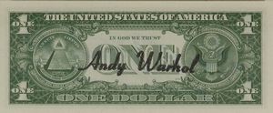 ,ANDY  WARHOL : 1 dollar  - Asta Arte Moderna e Contemporanea - Associazione Nazionale - Case d'Asta italiane
