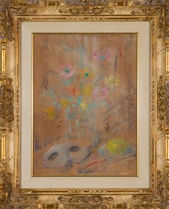 ,PIO SEMEGHINI : Vaso di fiori con mascherina  - Asta Arte Moderna e Contemporanea - Associazione Nazionale - Case d'Asta italiane