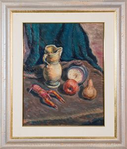 ,VITTORIO  FELISATI : Natura morta con sveglia  - Asta Arte Moderna e Contemporanea - Associazione Nazionale - Case d'Asta italiane