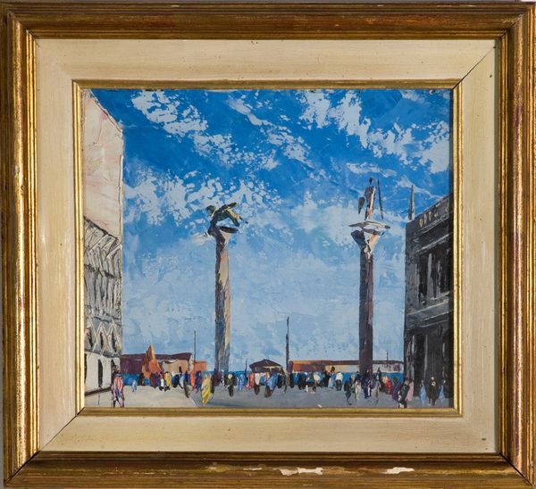 ,Anonimo : Piazzetta san Marco  - Asta Grafica e Multipli d'Autore - Associazione Nazionale - Case d'Asta italiane