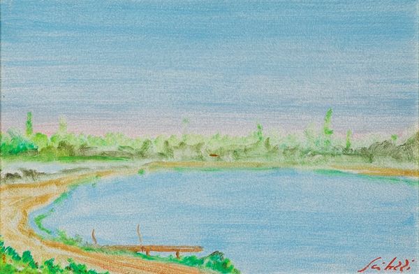 ,FIORAVANTE SEIBEZZI : Paesaggio lagunare  - Asta Grafica e Multipli d'Autore - Associazione Nazionale - Case d'Asta italiane