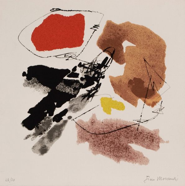 ,GINO MORANDIS : Composizione  - Asta Grafica e Multipli d'Autore - Associazione Nazionale - Case d'Asta italiane