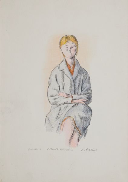 ,ANTONIO BUENO : Figura di donna  - Asta Grafica e Multipli d'Autore - Associazione Nazionale - Case d'Asta italiane