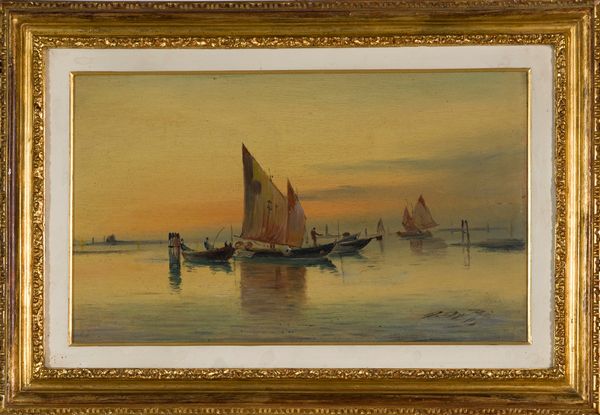 ,ANGELO DE BEI : Barche in laguna  - Asta Grafica e Multipli d'Autore - Associazione Nazionale - Case d'Asta italiane