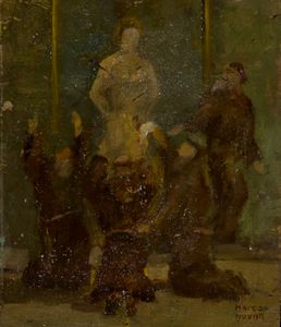 ,MARCO NOVATI : Soggetto religioso  - Asta Grafica e Multipli d'Autore - Associazione Nazionale - Case d'Asta italiane