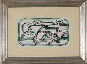 ,REMO BRINDISI : Soggetti vari  - Asta Grafica e Multipli d'Autore - Associazione Nazionale - Case d'Asta italiane