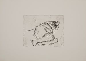 ,GIORGIO DI VENERE : Attesa per Rosalinda  - Asta Grafica e Multipli d'Autore - Associazione Nazionale - Case d'Asta italiane