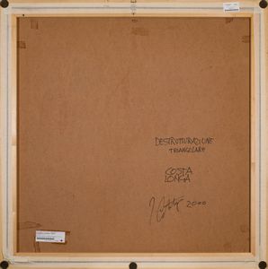 ,FRANCO COSTALONGA : Destrutturazione triangolare  - Asta Grafica e Multipli d'Autore - Associazione Nazionale - Case d'Asta italiane