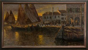 ,MARIO TICULIN : Chioggia  - Asta Grafica e Multipli d'Autore - Associazione Nazionale - Case d'Asta italiane