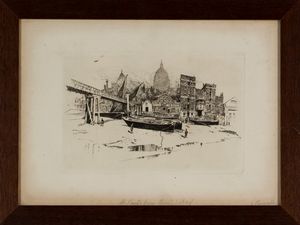 ,JOSEPH PENNELL : St. Paul's Wharf  - Asta Grafica e Multipli d'Autore - Associazione Nazionale - Case d'Asta italiane