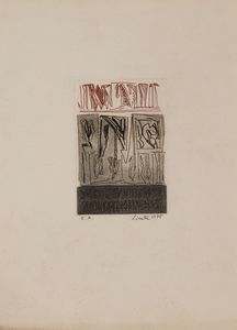 ,RICCARDO LICATA : senza titolo  - Asta Grafica e Multipli d'Autore - Associazione Nazionale - Case d'Asta italiane