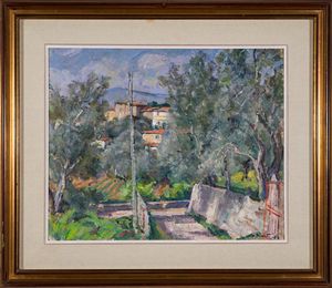 ,MARIO DISERTORI : Pai, Garda  - Asta Grafica e Multipli d'Autore - Associazione Nazionale - Case d'Asta italiane